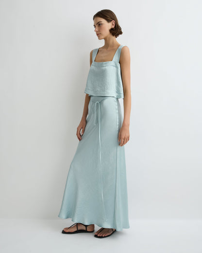 Bondi Born | Kobe Bias Maxi Skirt - Mist