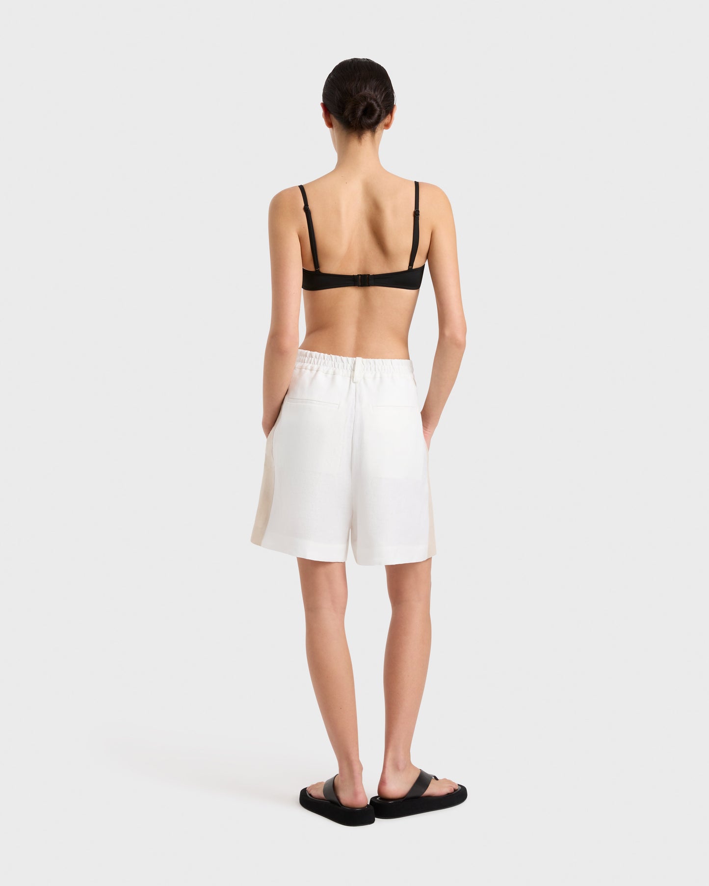 Bondi Born | Delphi Two Tone Short - White/Sand
