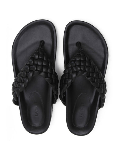 La Tribe | Braided Thong - Black