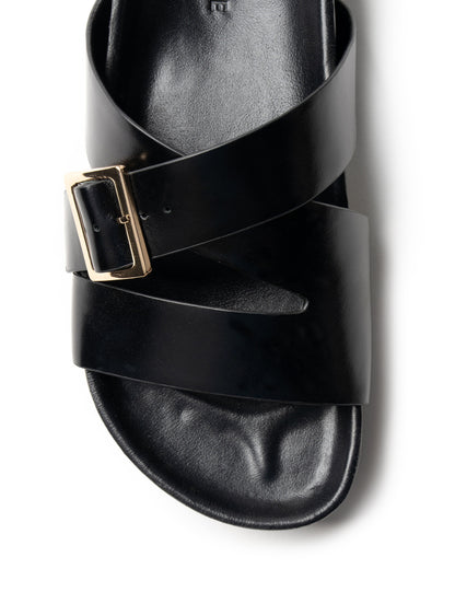 La Tribe | Buckle Strap Platform - Black