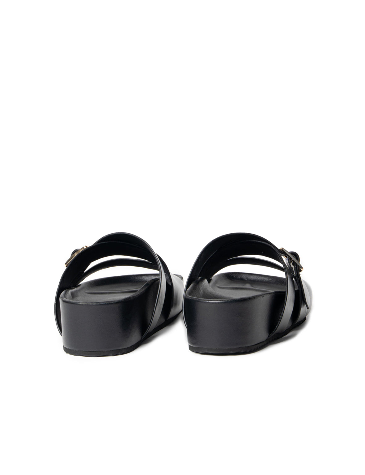 La Tribe | Buckle Strap Platform - Black