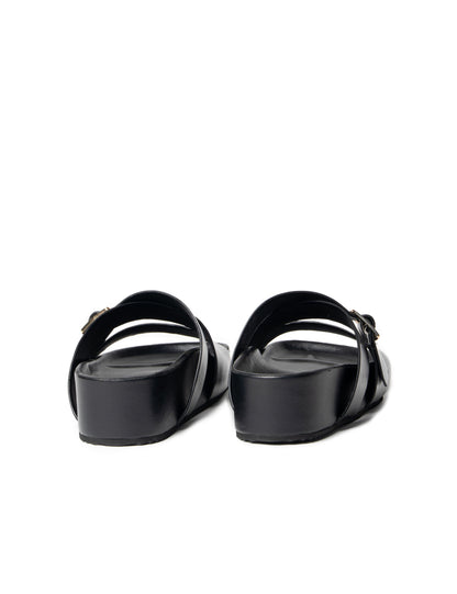 La Tribe | Buckle Strap Platform - Black