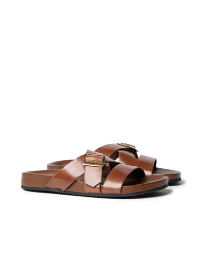 La Tribe | Buckle Strap Slide - Cognac