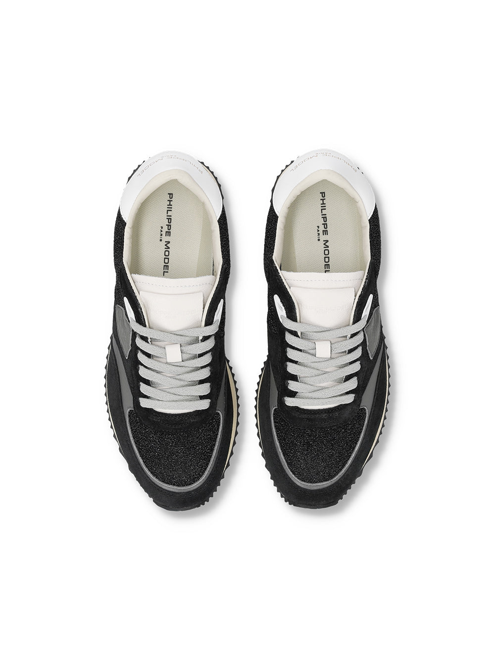 Philippe Model | Blville Low - Glitter Resau Noir