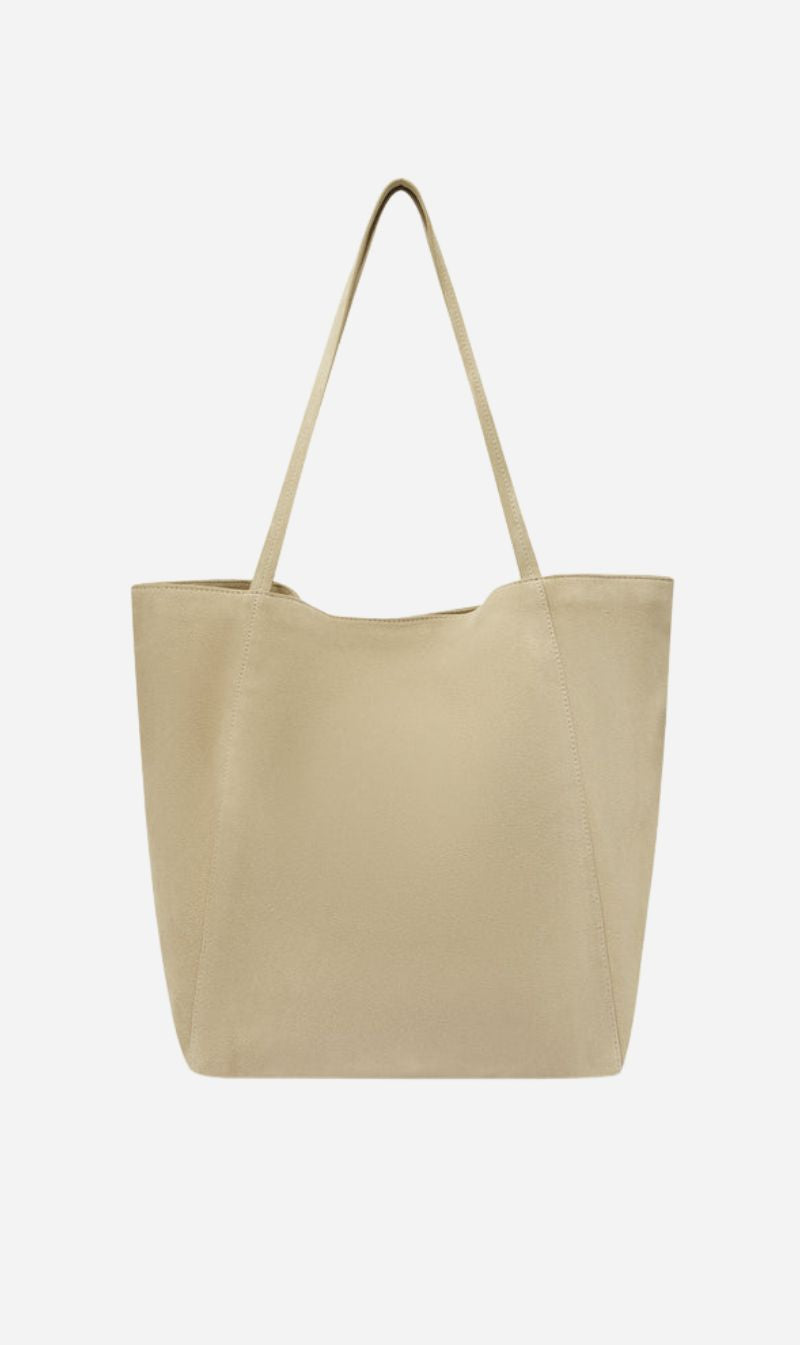 Assembly Label | Paige Suede Tote Bag - Sand