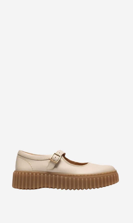 Clarks | Torhill Jane - Cream Leather