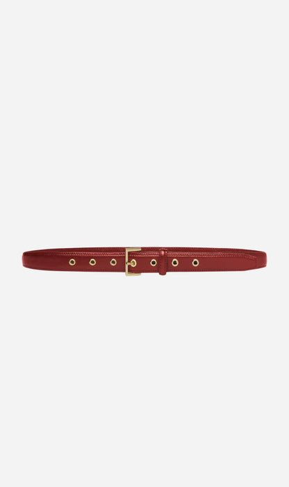Frame Denim | The Eyelet Belt - Cabernet