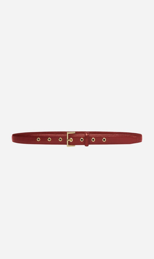Frame Denim | The Eyelet Belt - Cabernet