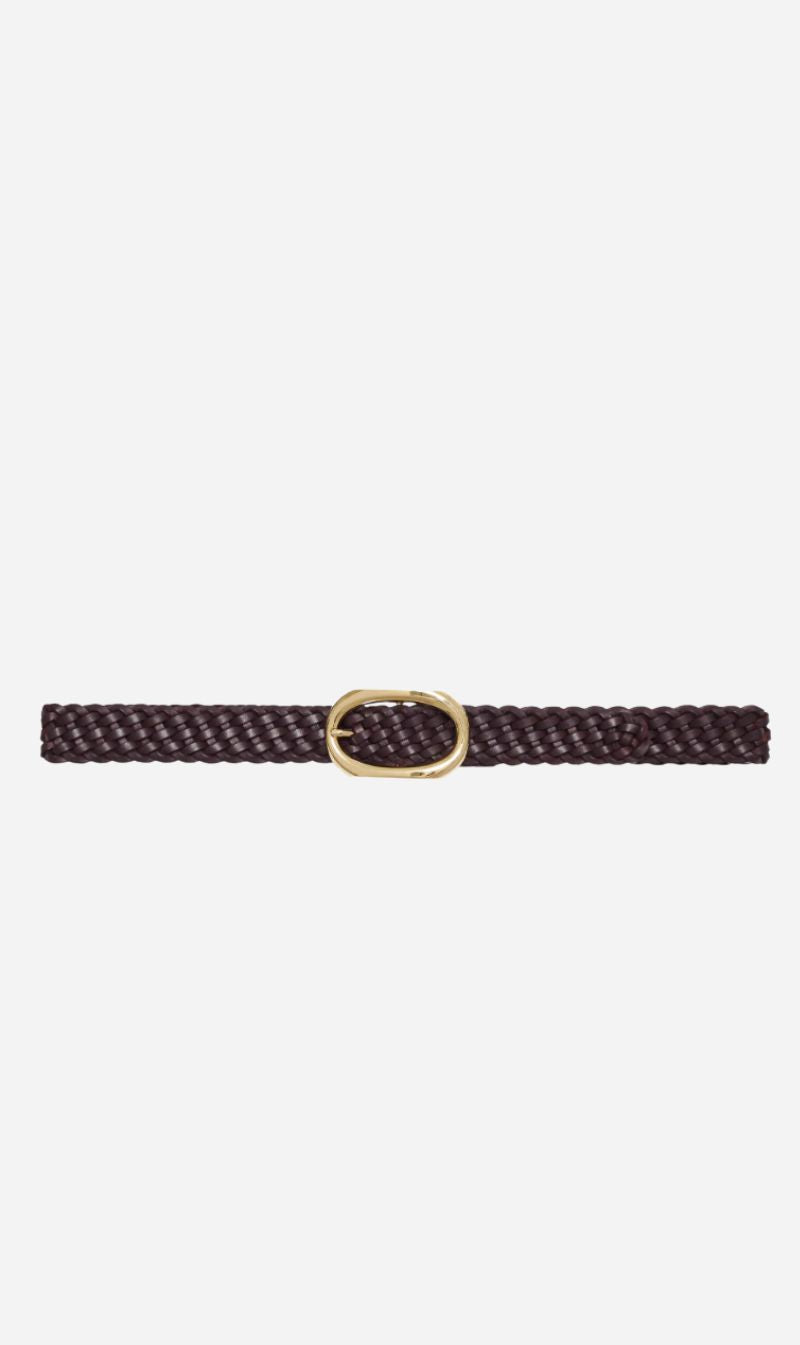 Anine Bing | Signature Link Belt Braided - Fig