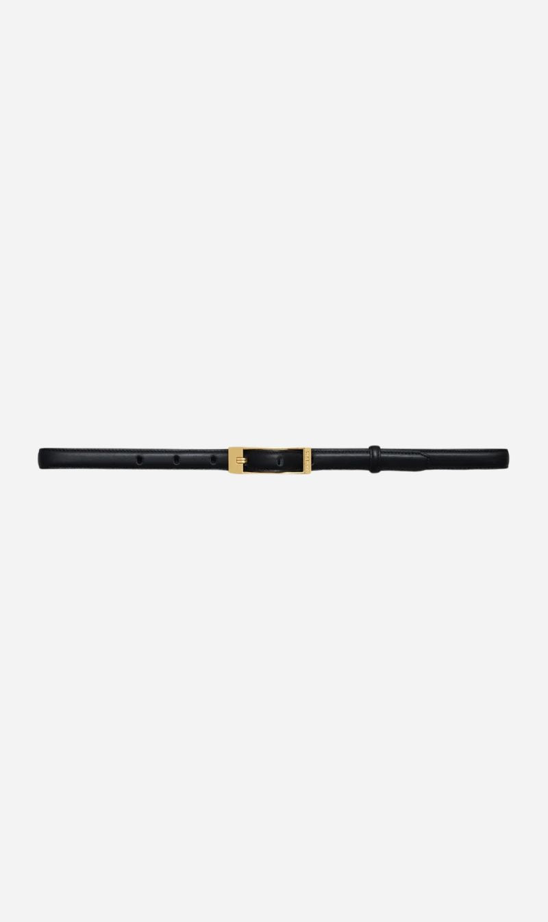 Anine Bing | Elly Belt Smooth Leather - Black