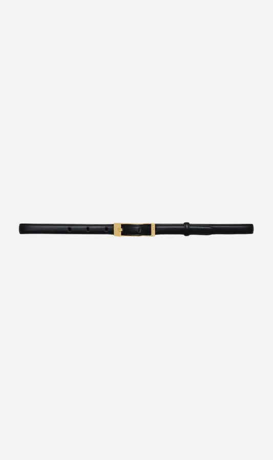 Anine Bing | Elly Belt Smooth Leather - Black