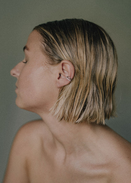 State Of Mind | Nova Ear Cuff - White Gold
