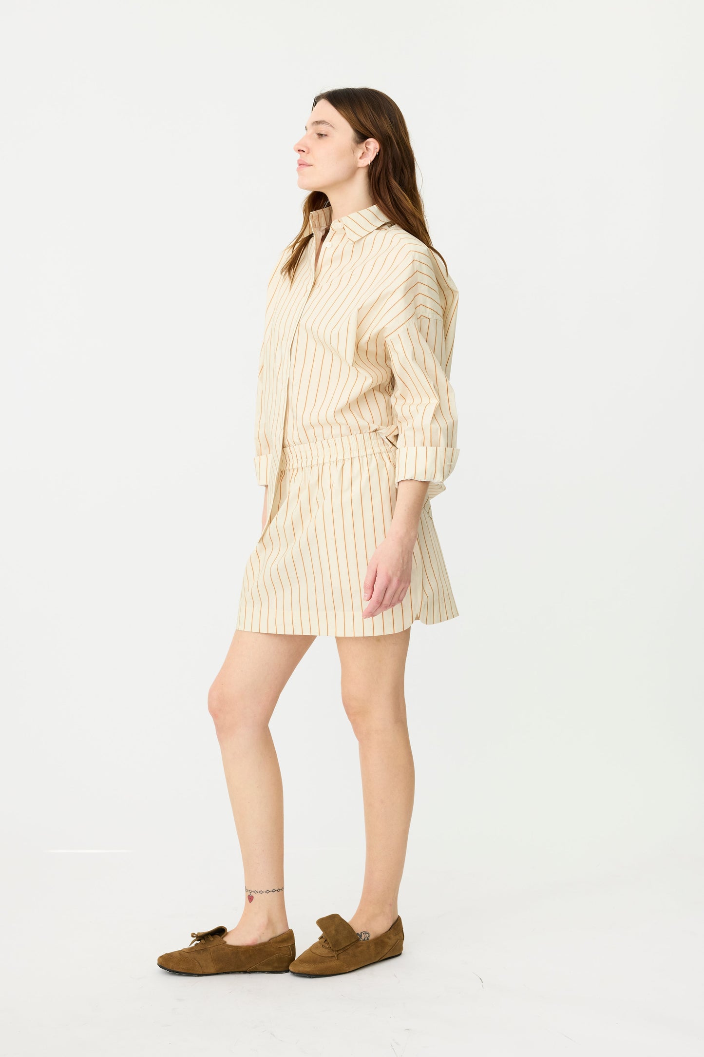 LMND | Billie Mini Skirt - Birch Stripe