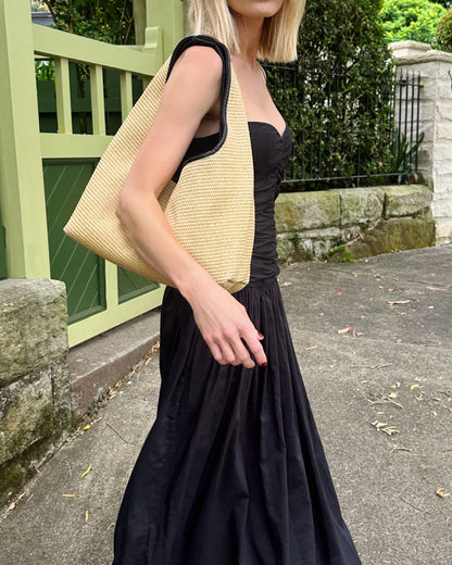 Rylan | Blake Hobo Tote - Raffia