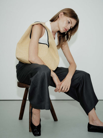 Rylan | Blake Hobo Tote - Raffia