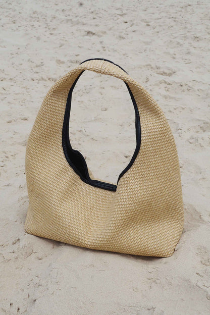 Rylan | Blake Hobo Tote - Raffia