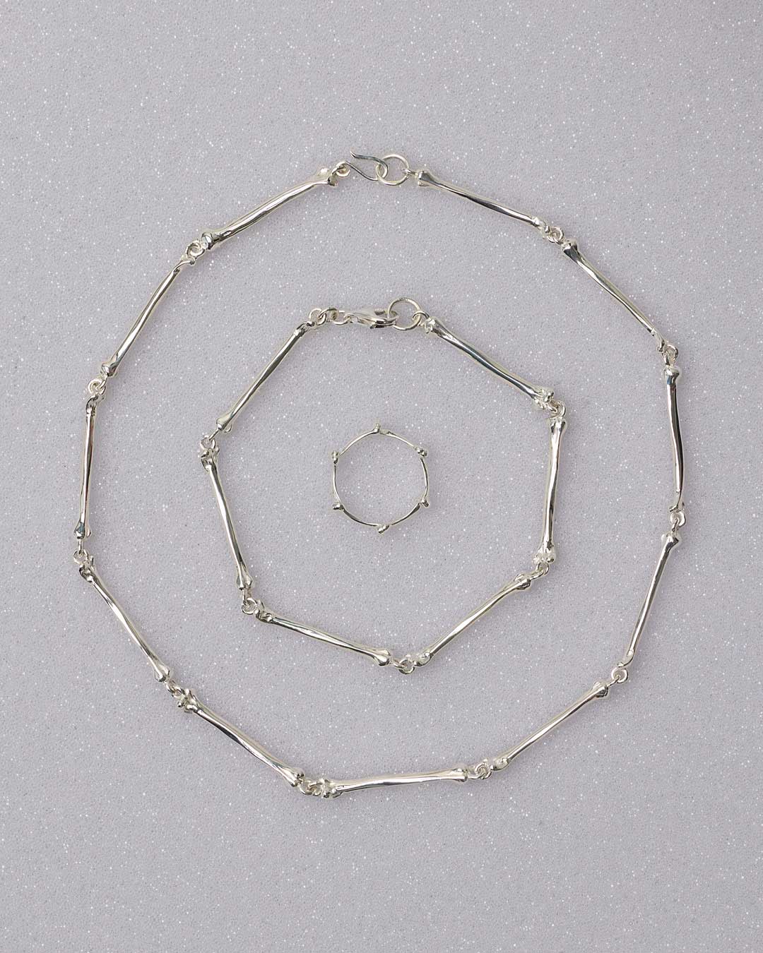 Meadowlark | Bone Necklace Bold - Sterling Silver