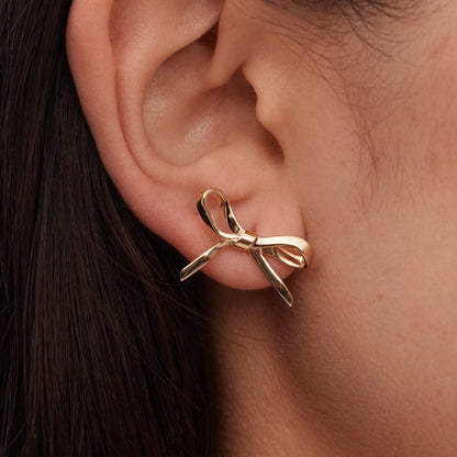 Meadowlark | Bow Earrings Medium - Sterling Silver