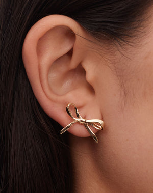 Meadowlark | Bow Earrings Medium - Sterling Silver