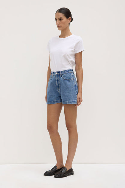 Assembly Label | Boxy Denim Short - Dark Stone