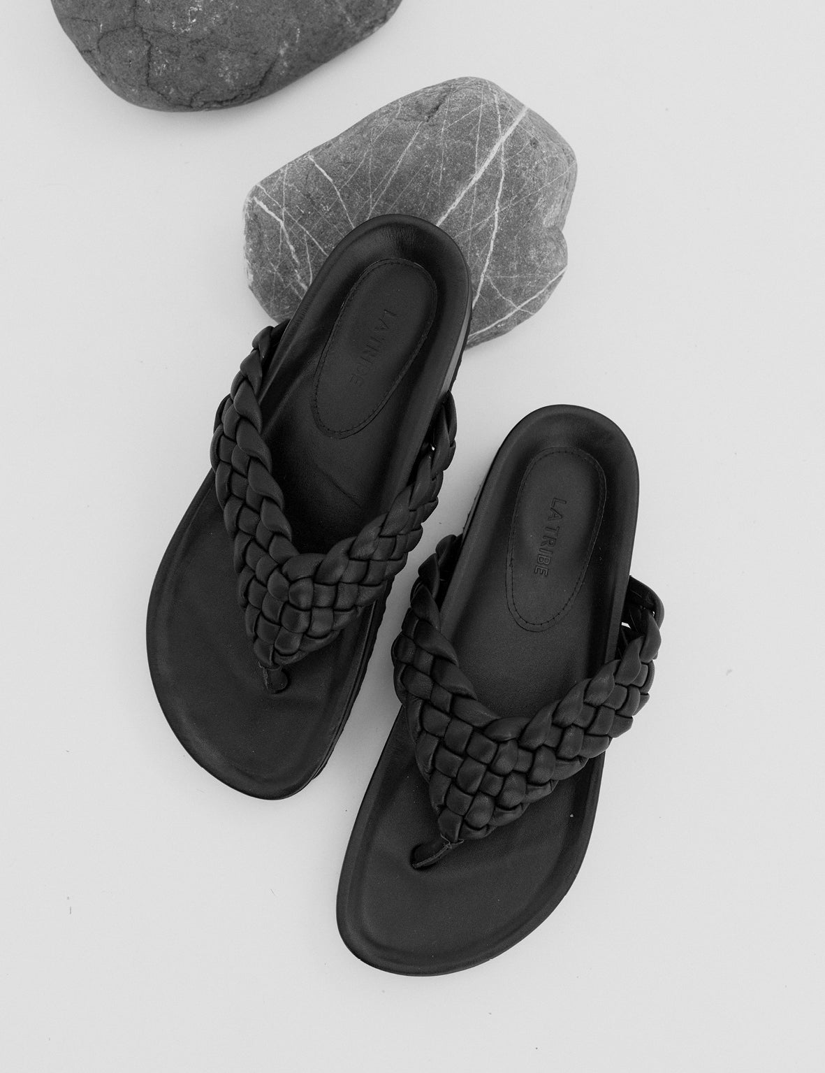 La Tribe | Braided Thong - Black