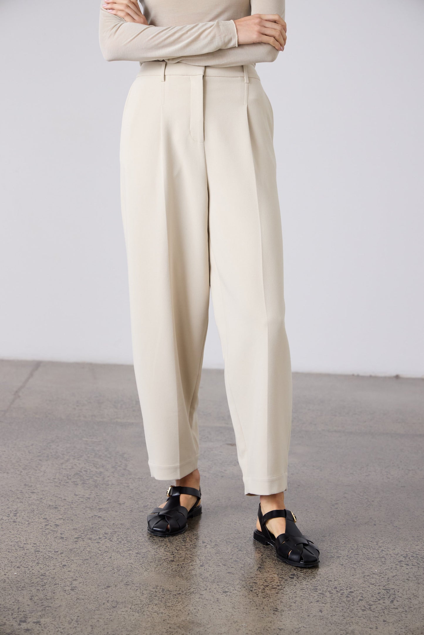 Laing | Britta Barrell Leg Trouser - Bone