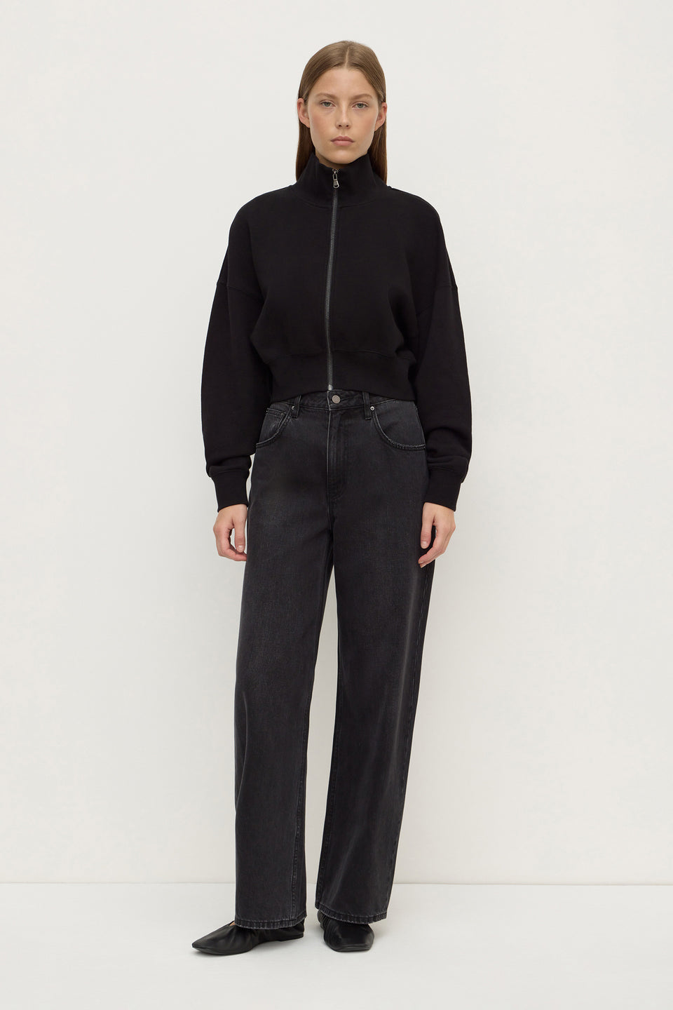Assembly Label | Brushed Cotton Jacket - Black