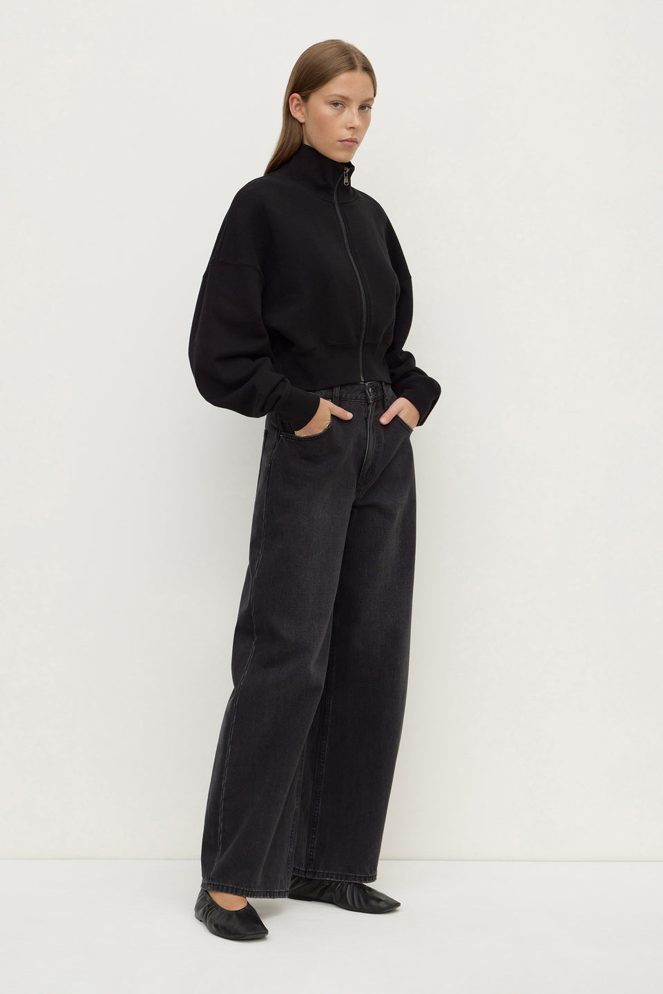 Assembly Label | Brushed Cotton Jacket - Black