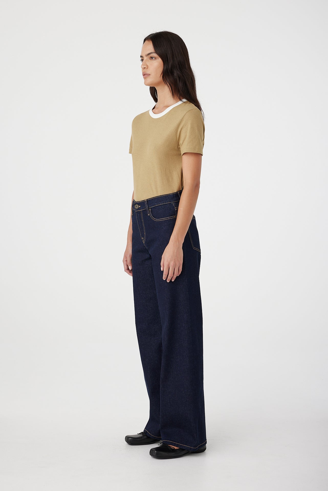 Outland Denim | Mia Mid Wide Jean - Nights