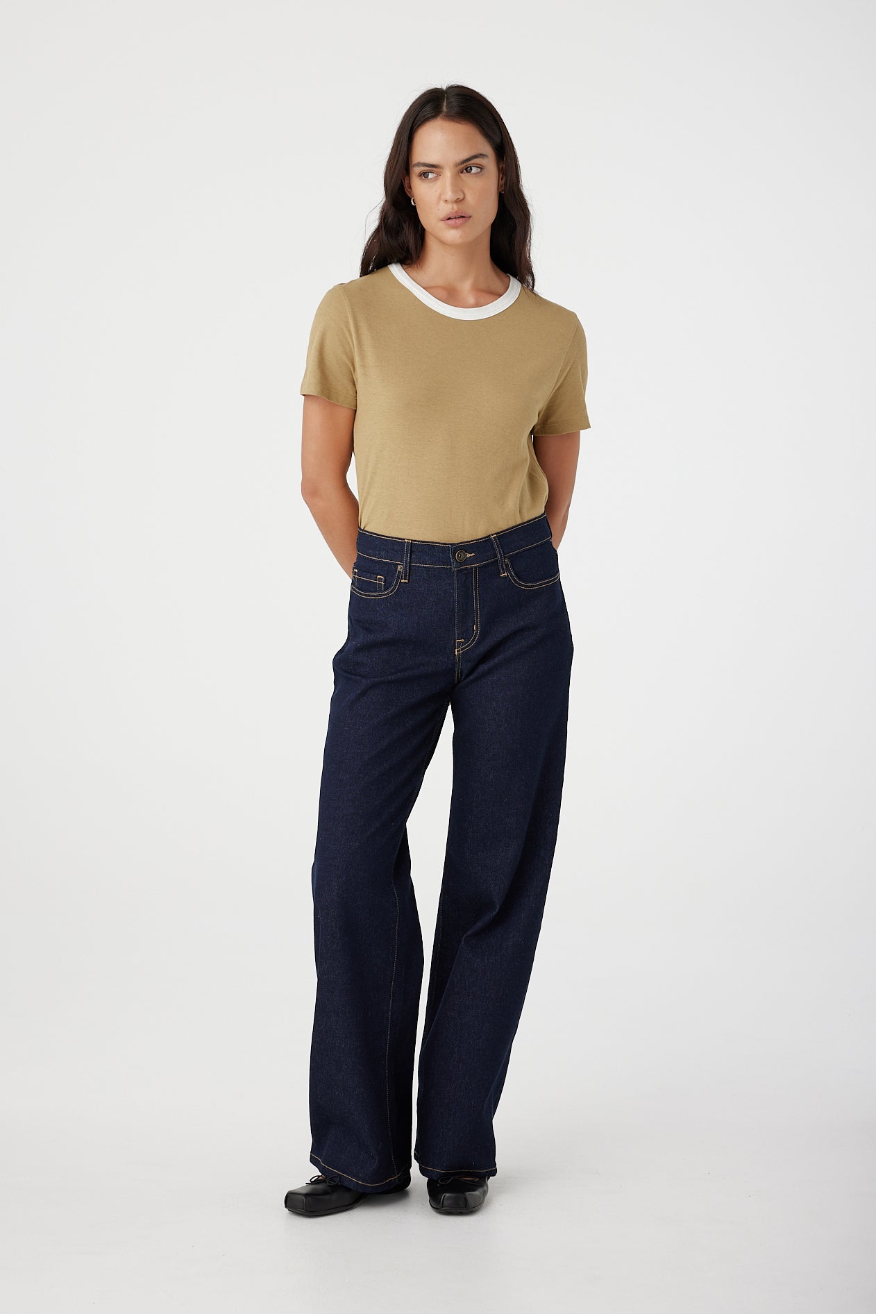 Outland Denim | Mia Mid Wide Jean - Nights