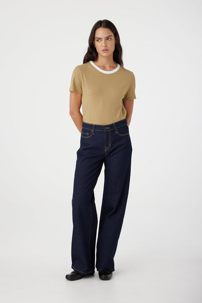 Outland Denim | Mia Mid Wide Jean - Nights