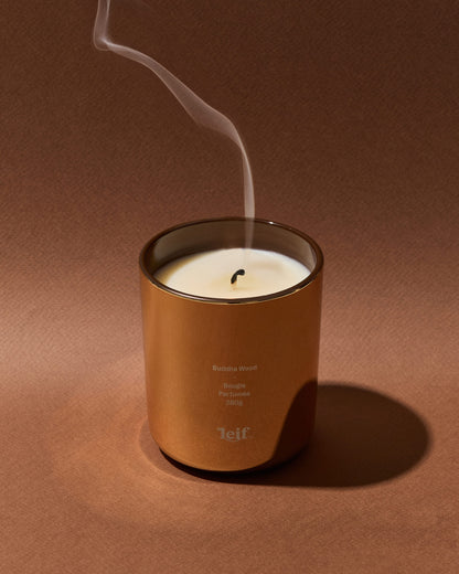 Leif | Limited Edition Holiday Budah Wood Gold Candle - 280g