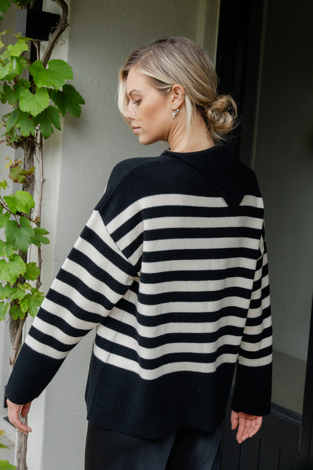 Caitlin Crisp | Rupert Knit - Black Stripe