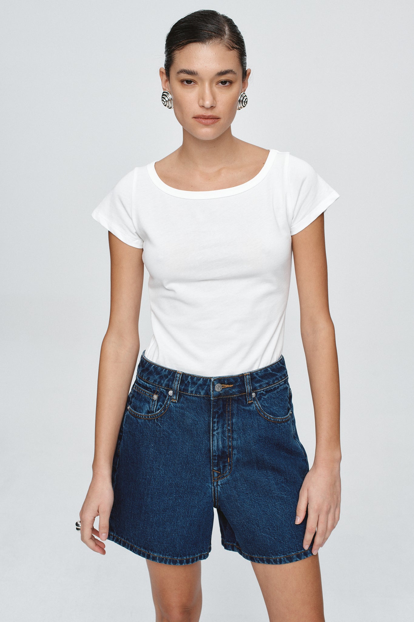 Marle | Classic Jean Short - Classic Blue