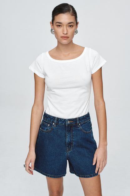 Marle | Classic Jean Short - Classic Blue