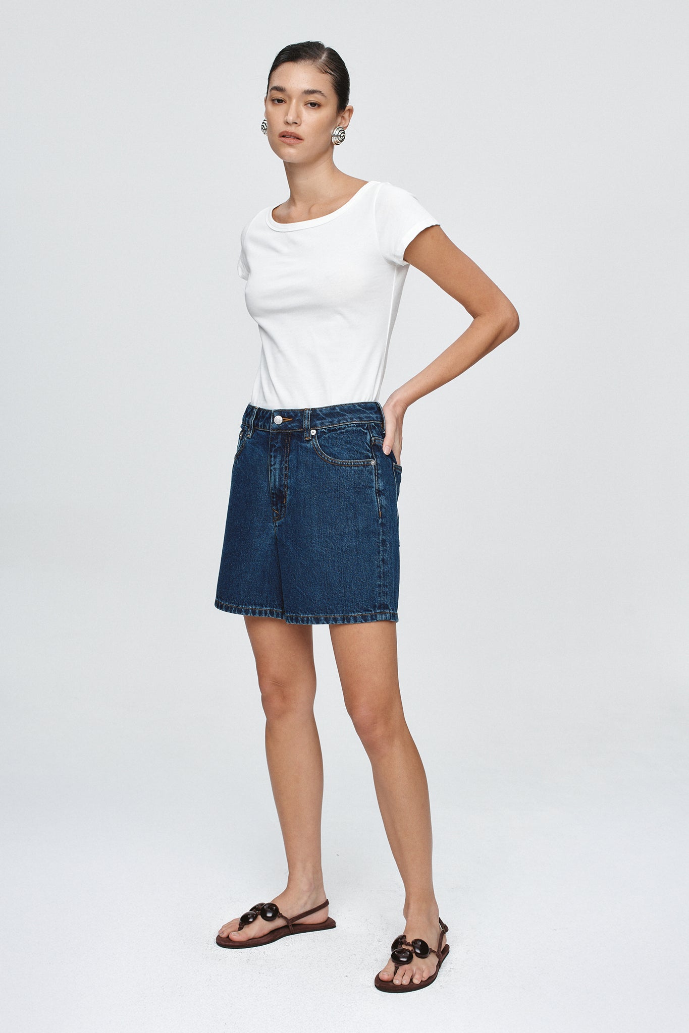 Marle | Classic Jean Short - Classic Blue