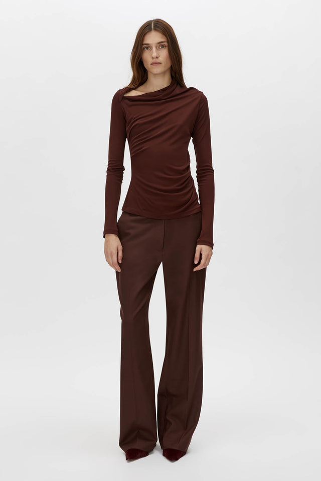 Camilla and Marc | Mai Long Sleeve Top - Almandine