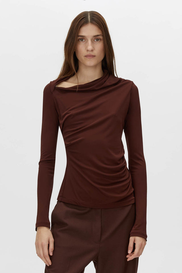 Camilla and Marc | Mai Long Sleeve Top - Almandine
