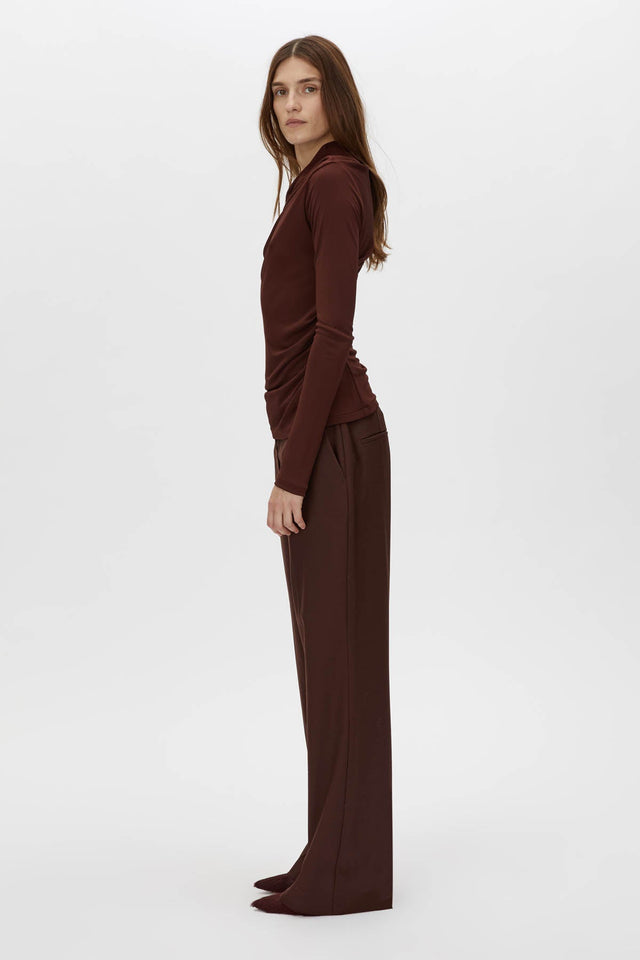 Camilla and Marc | Mai Long Sleeve Top - Almandine