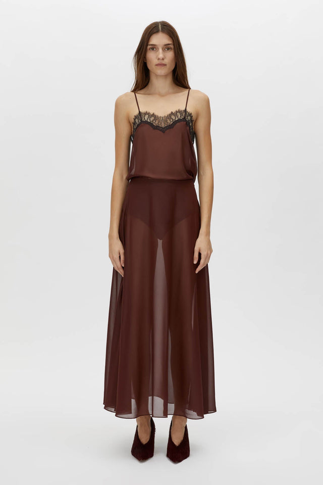 Camilla and Marc | Molten Skirt - Almandine