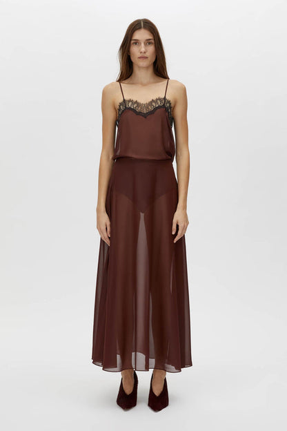 Camilla and Marc | Molten Skirt - Almandine