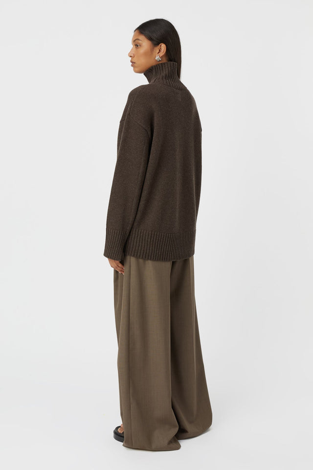 Camilla and Marc | Romeo 2.0 Funnel Neck - Chocolate Melange