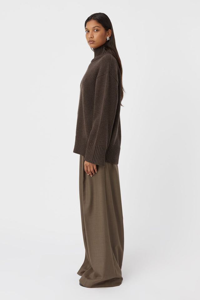 Camilla and Marc | Romeo 2.0 Funnel Neck - Chocolate Melange