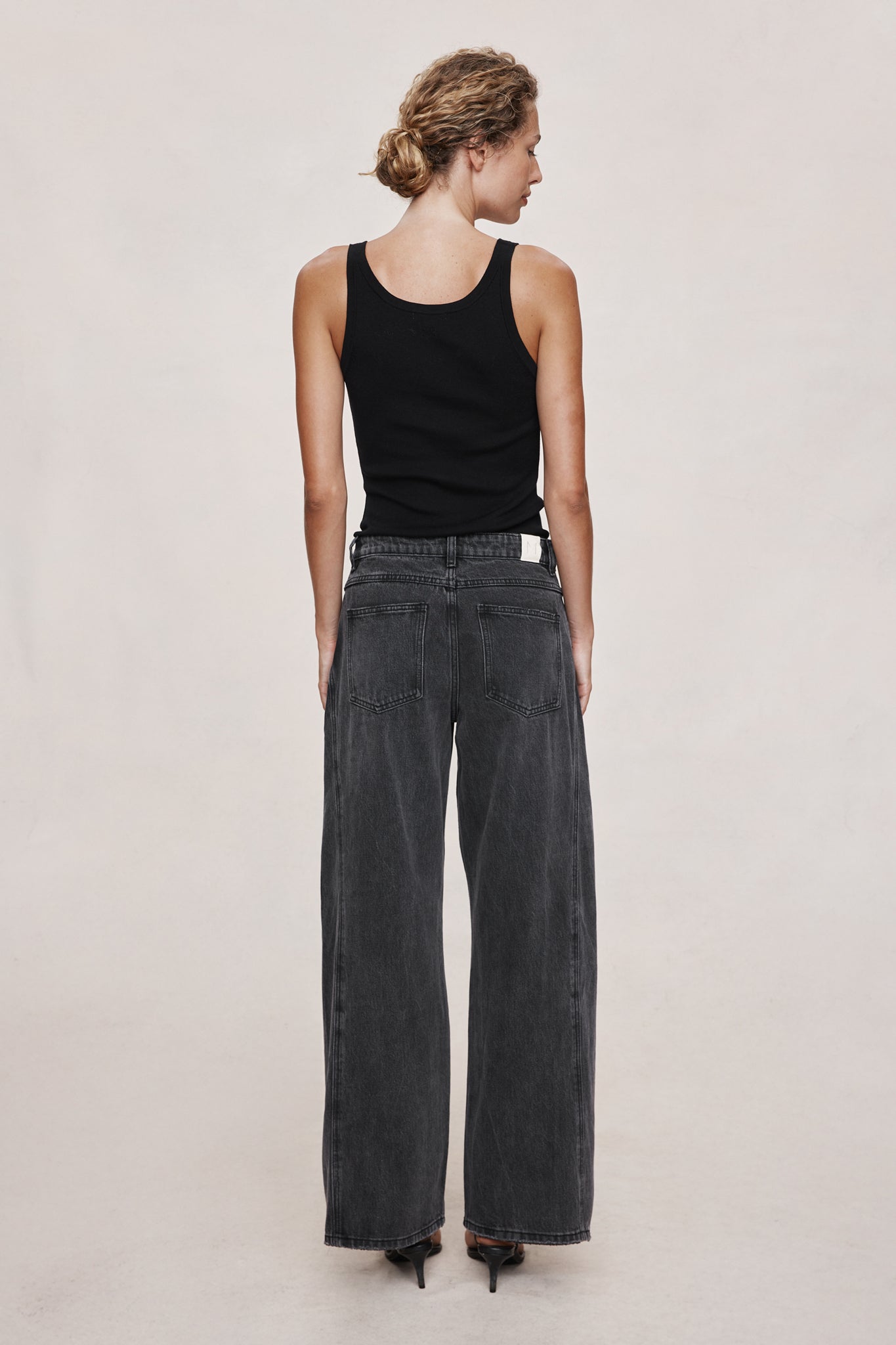 Marle | Cross Stitch Jean - Faded Black