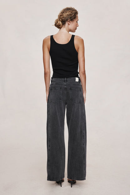 Marle | Cross Stitch Jean - Faded Black