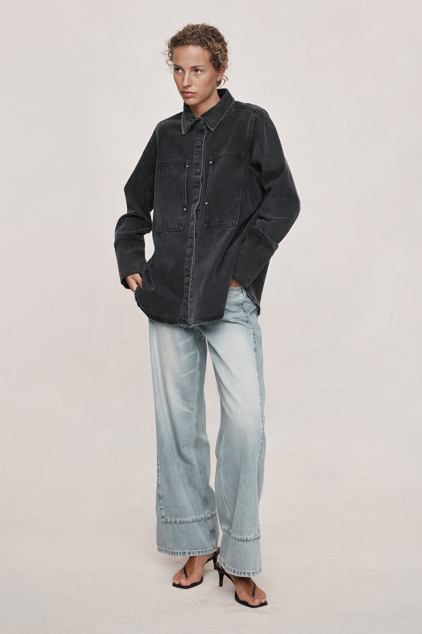 Marle | Crosta Shirt - Faded Black