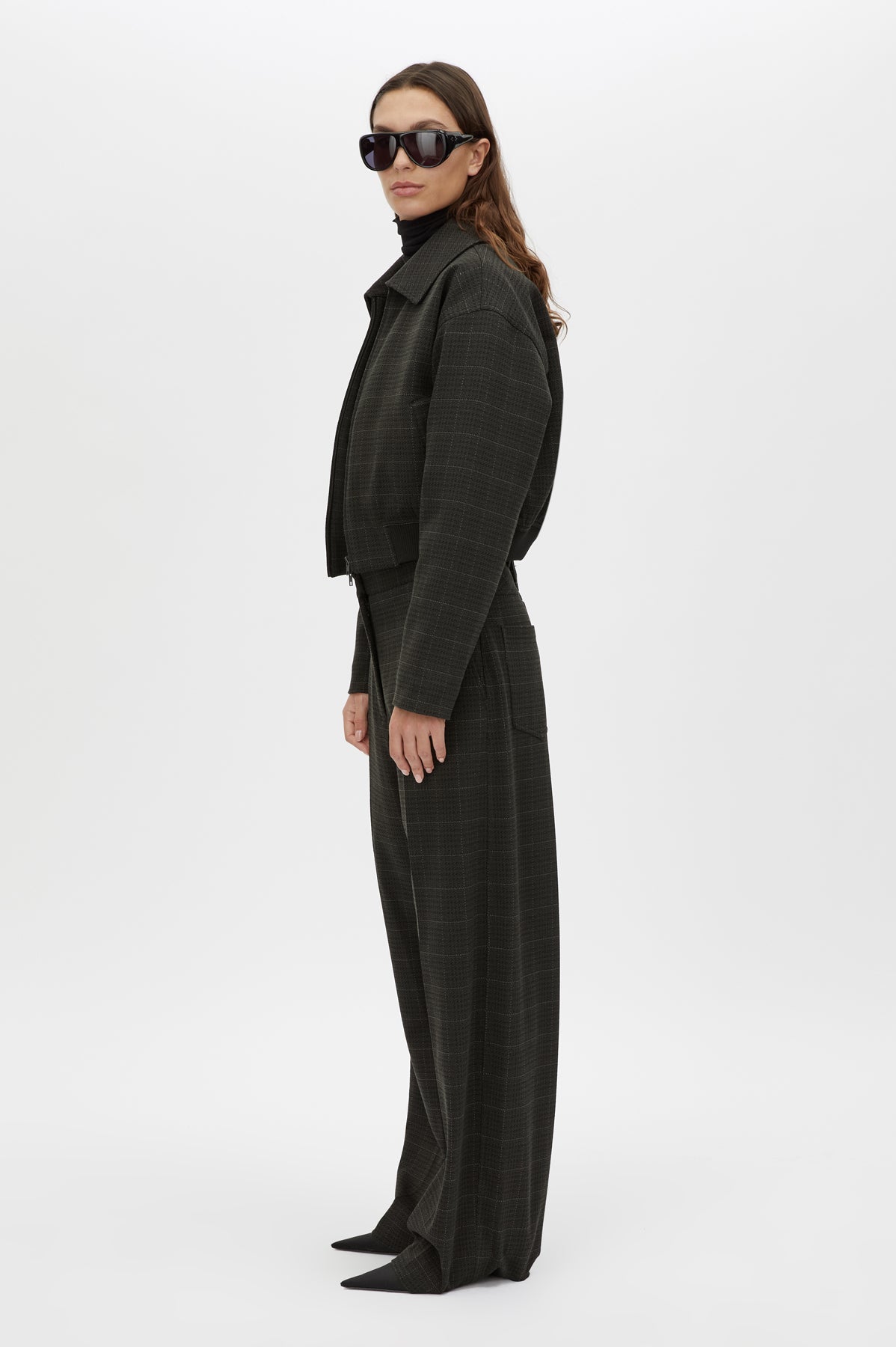 Camilla and Marc | Casio Cropped Bomber - Charcoal