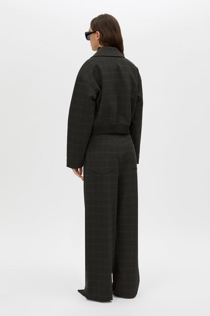 Camilla and Marc | Casio Cropped Bomber - Charcoal