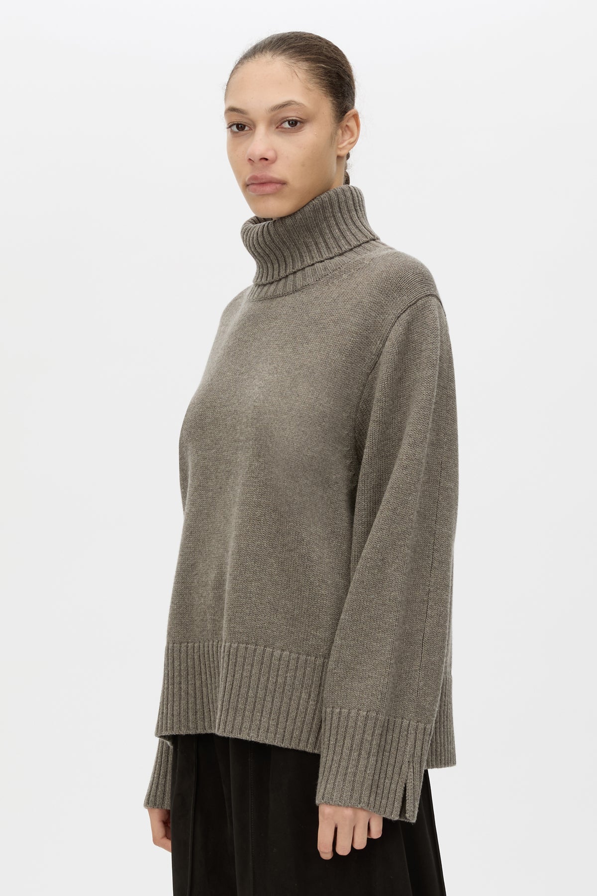 Camilla and Marc | Crawford Knit Roll Neck Sweater - Squirrel