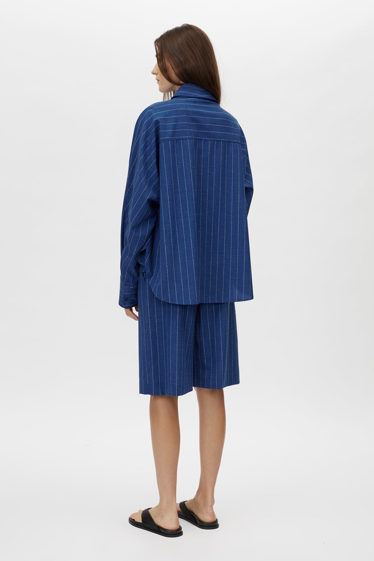Camilla and Marc | Alberto Shirt - Blue White Stripe
